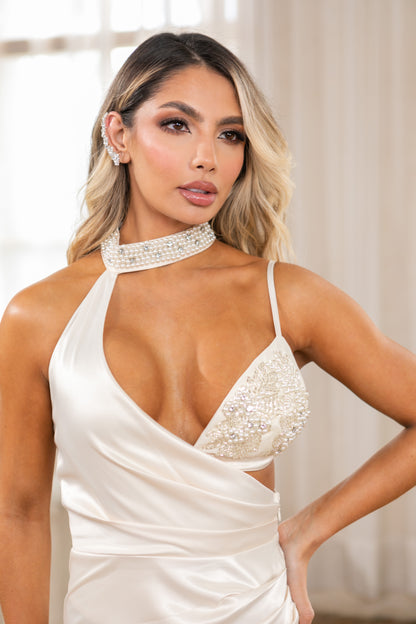 VESTIDO BRA PERLAS