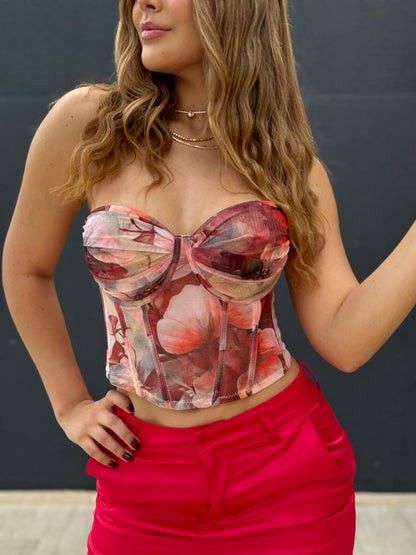 PRINTED CORSET