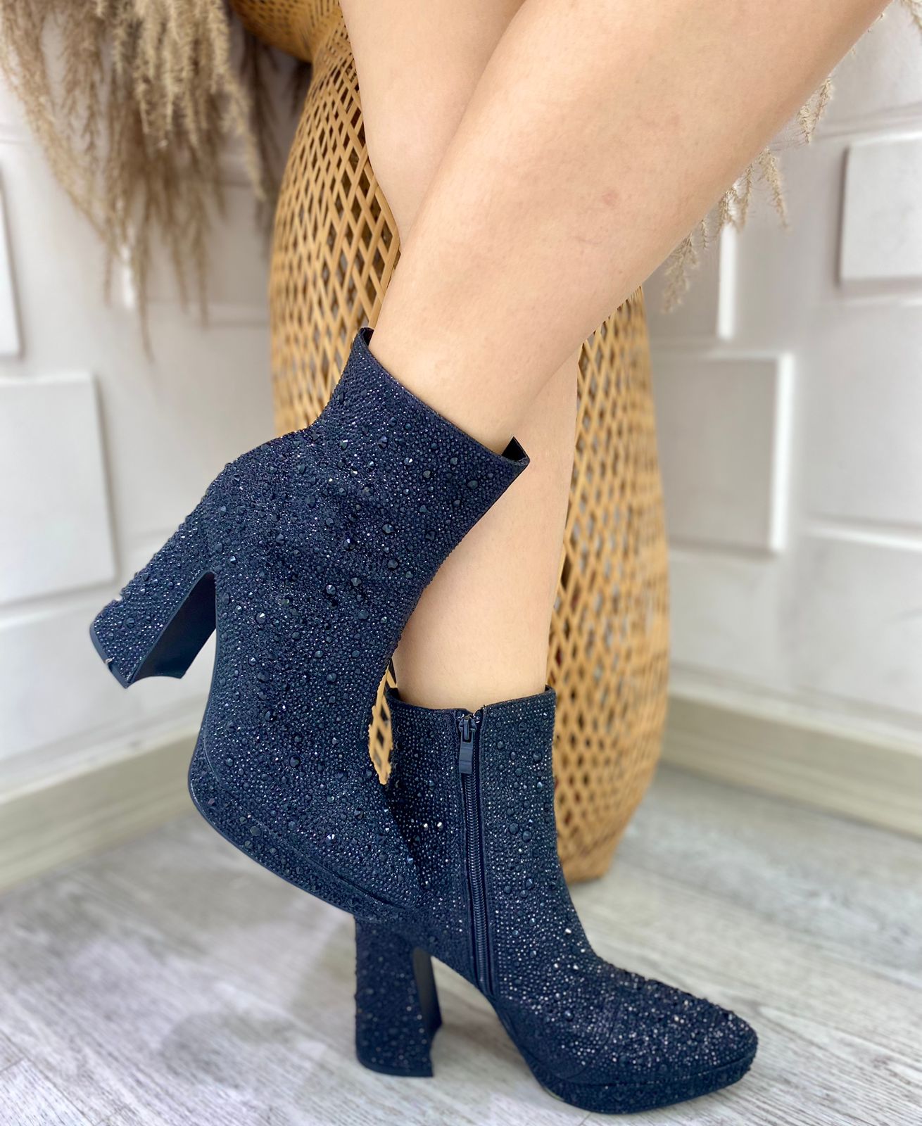 RHINESTONE BOOTIE