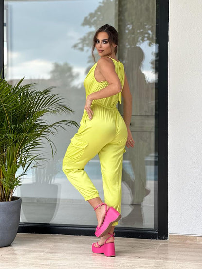 SATIN JUMPSUIT