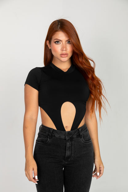 DEEP NECKLINE BODYSUIT